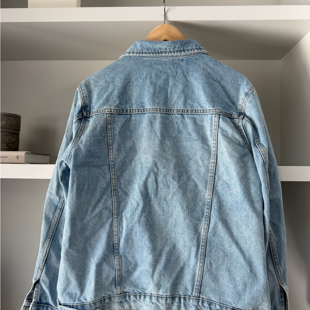 Denim Jacket - Women's Classic Jean Jacket size L - Picture 7 of 8